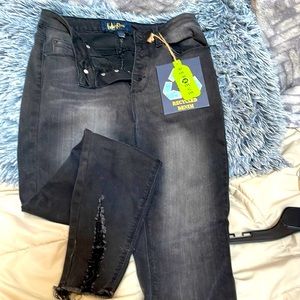 New with tags! Recycled denim. Indigo twin jeans.